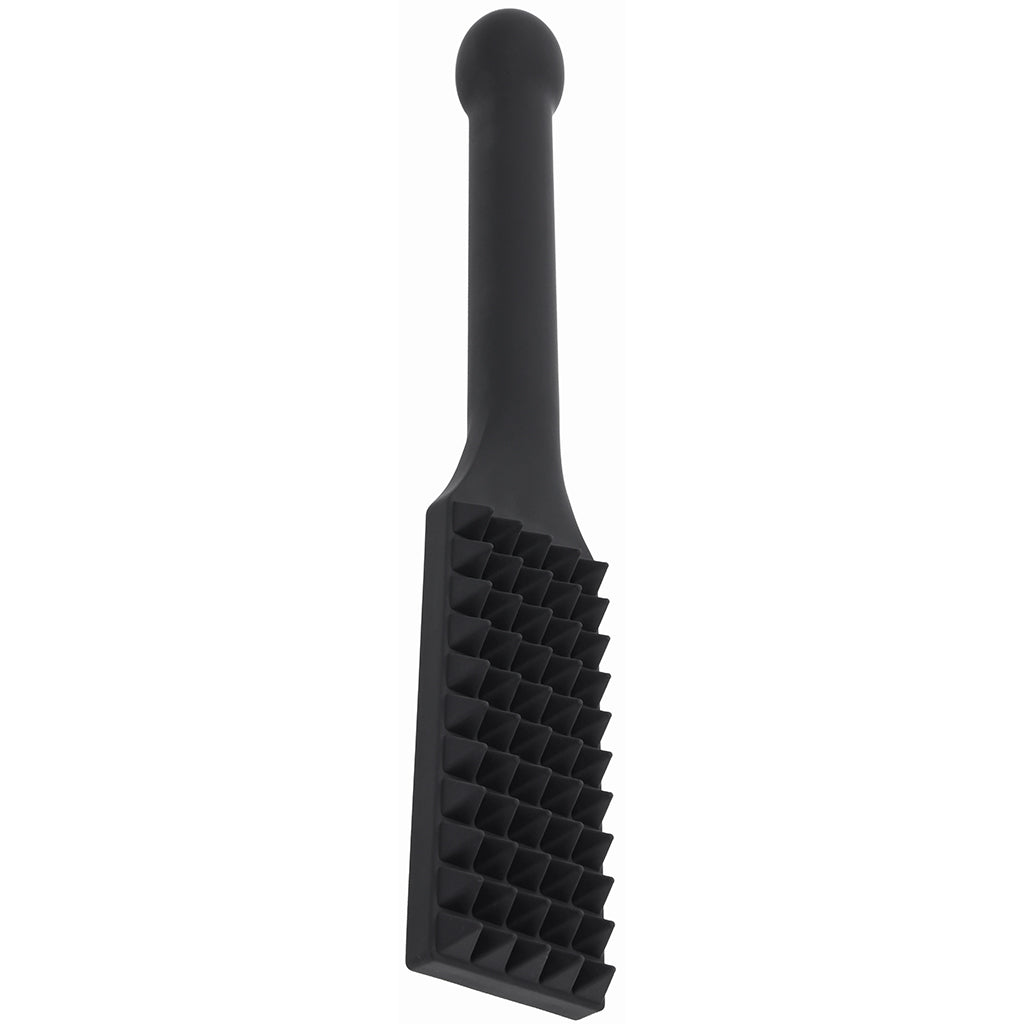 Edge Spiked Silicone Paddle with Insertable Handle Bondage and Fetish > Whips and Crops