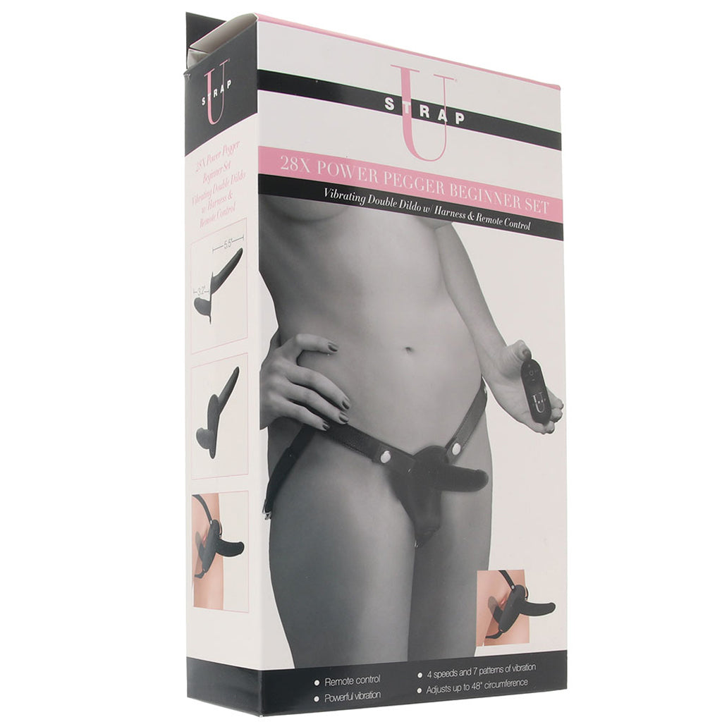 Strap U Power Pegger Beginner Vibrating Dildo & Harness Dildo Sex Toys > Strap-On and Harnesses