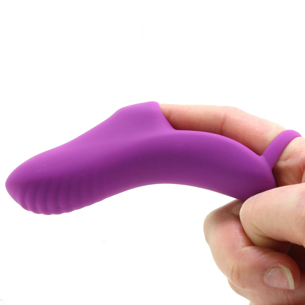 Fuzu Silicone Fingertip Massager Vibe in Purple Vibrators > Finger Vibrators