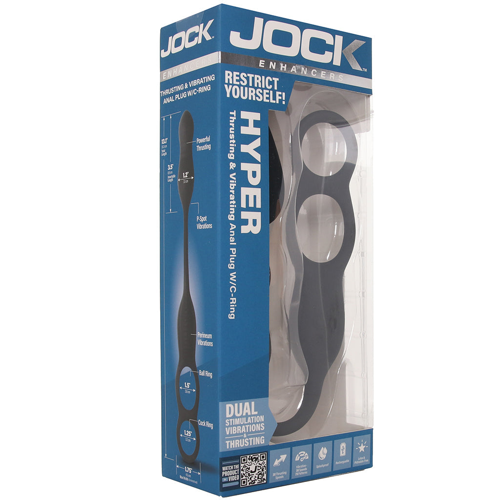 Jock Hyper Thrusting Anal Plug with Cock Ring