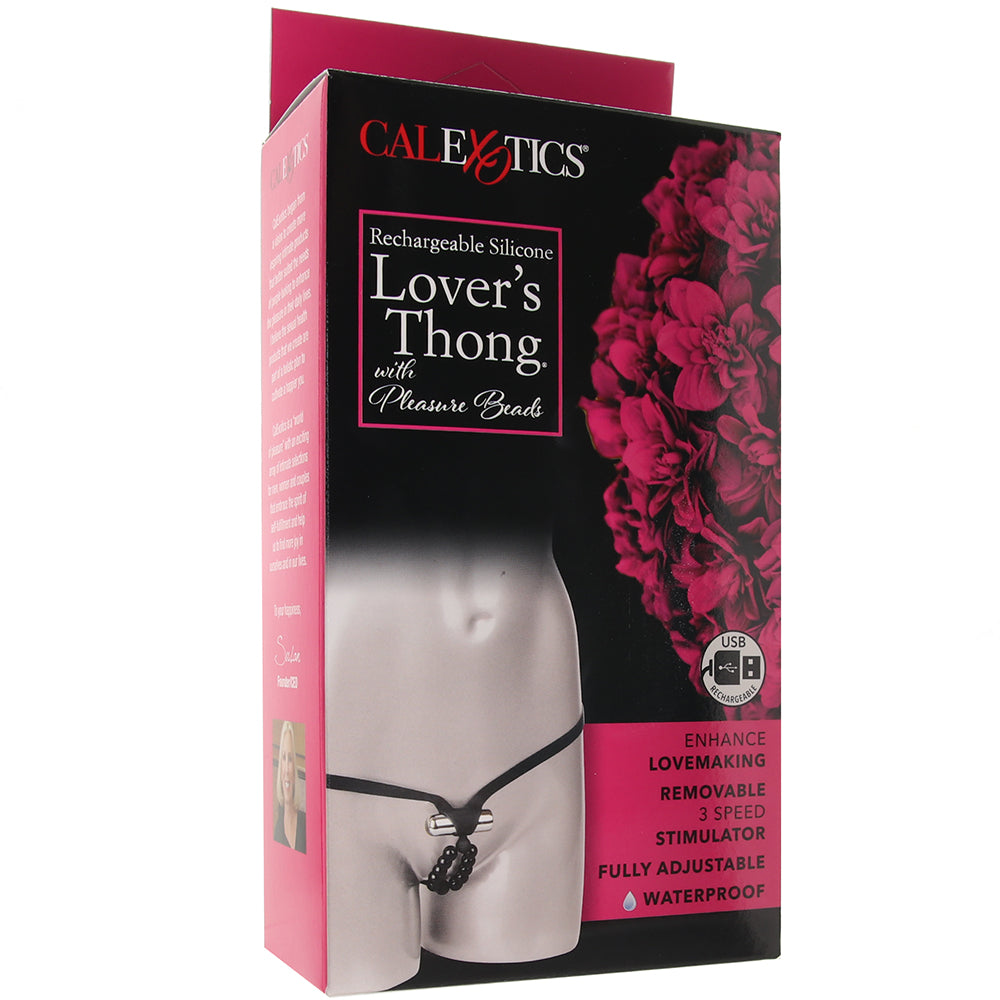 Lover's Cheeky Thong with Stroker Beads Vibrators > Wearable & Panty Vibrators