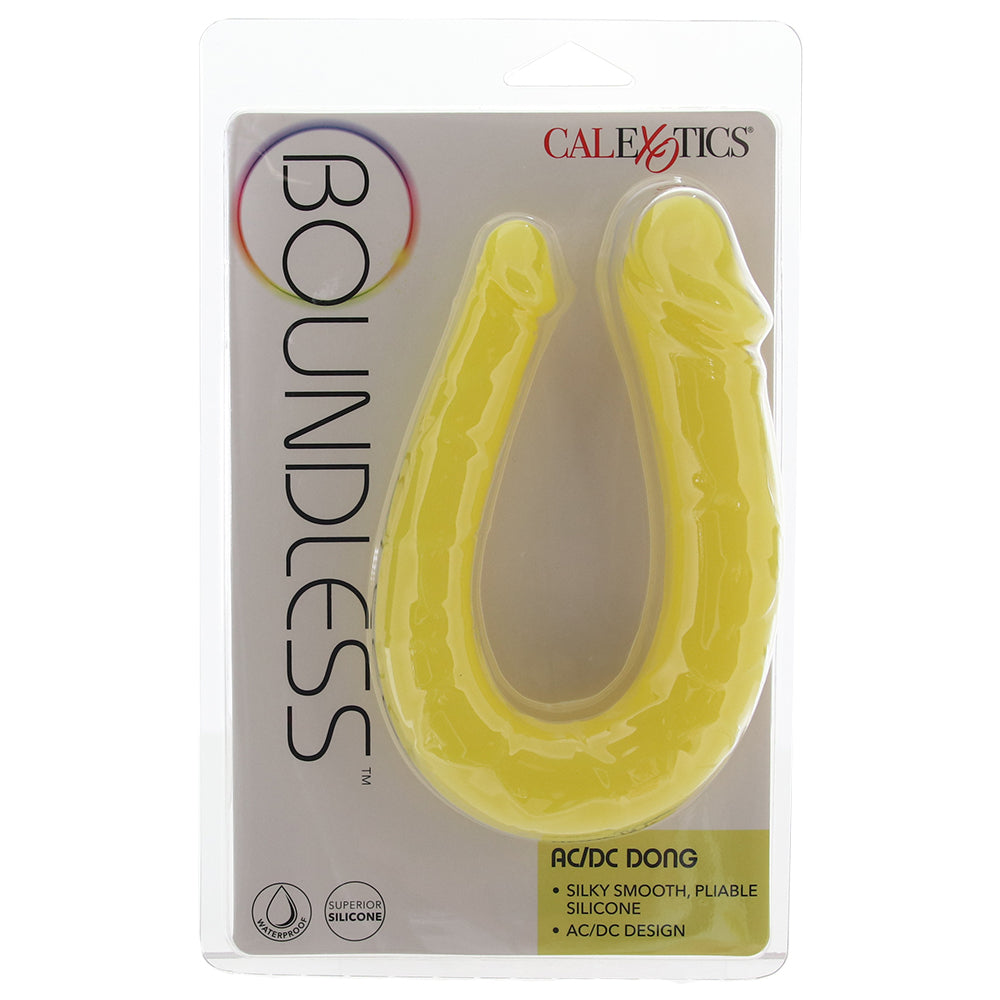 Boundless AC/DC Dildo in Yellow Dildo Sex Toys > Double Ended Dildos