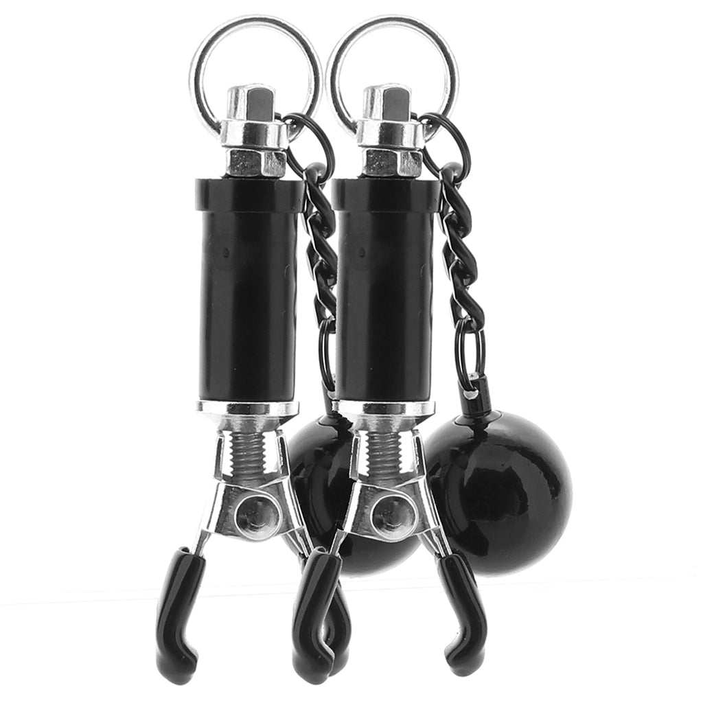 Nipple Grips Weighted Twist Nipple Clamps Bondage and Fetish > Nipple Stimulators & Clamps