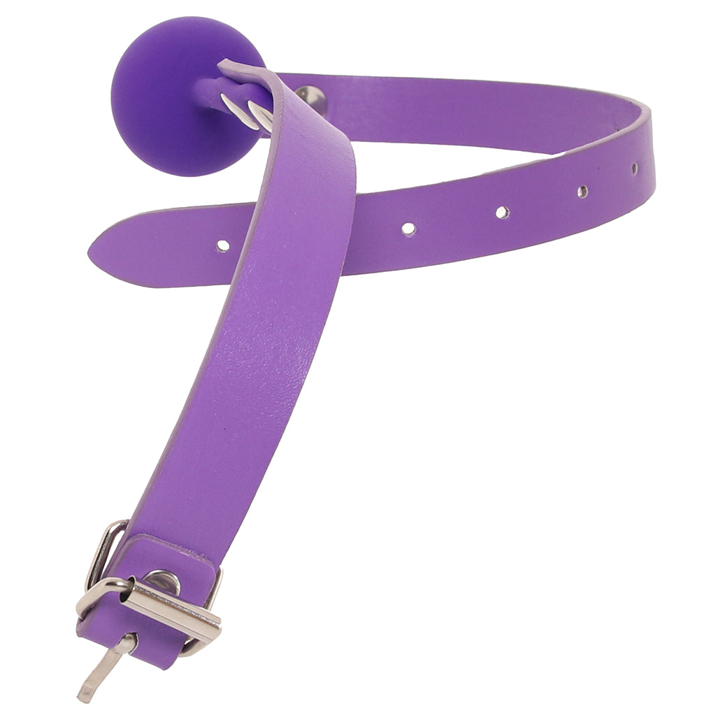 Ouch! Silicone Ball Gag in Purple Bondage and Fetish > Ball Gags & Mouth Restraints