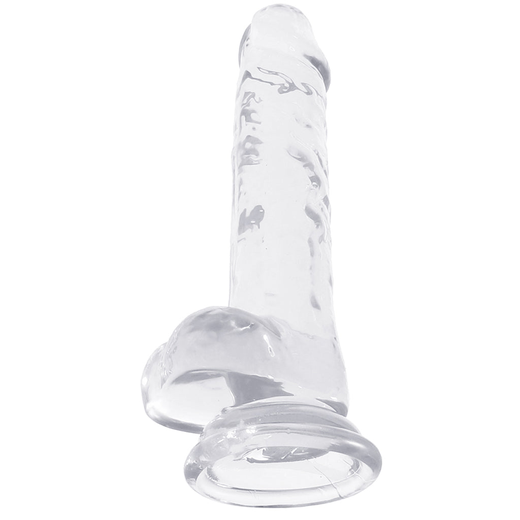 Naturally Yours 7 Inch Crystalline Dildo in Clear Dildo Sex Toys > Realistic Dildos