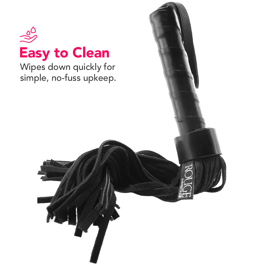 Short Suede Flogger in Black Bondage and Fetish > Whips and Crops