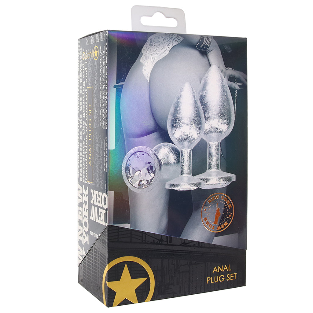 Ouch! New York Collection Metal Anal Plug Set Anal Sex Toys > Butt Plugs