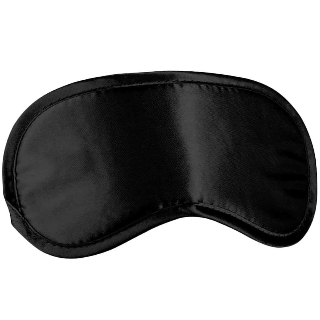Black & White Satin Eye Mask Bondage and Fetish > Pleasure Masks and Dress Up Play