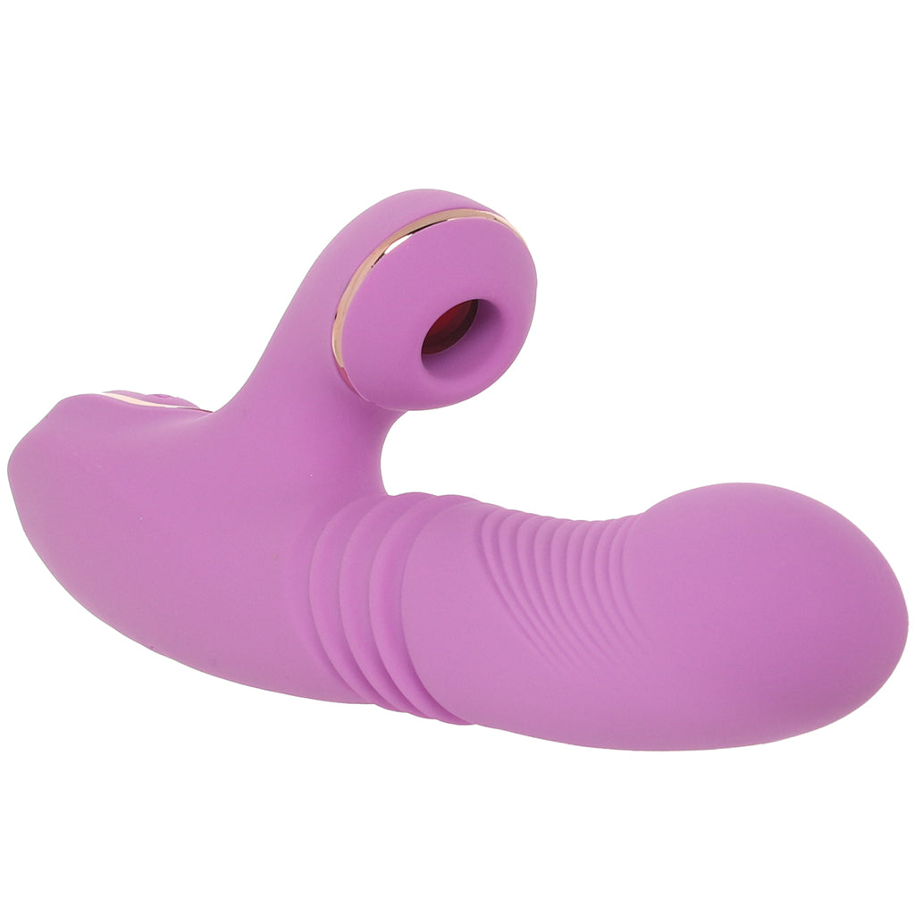 Shegasm Pro-Thrust Suction Rabbit in Pink Vibrators > Rabbit Vibrators