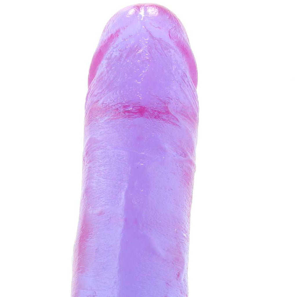 Crystal Jellies 8 Inch Realistic Ballsy Cock in Purple Dildo Sex Toys > Realistic Dildos