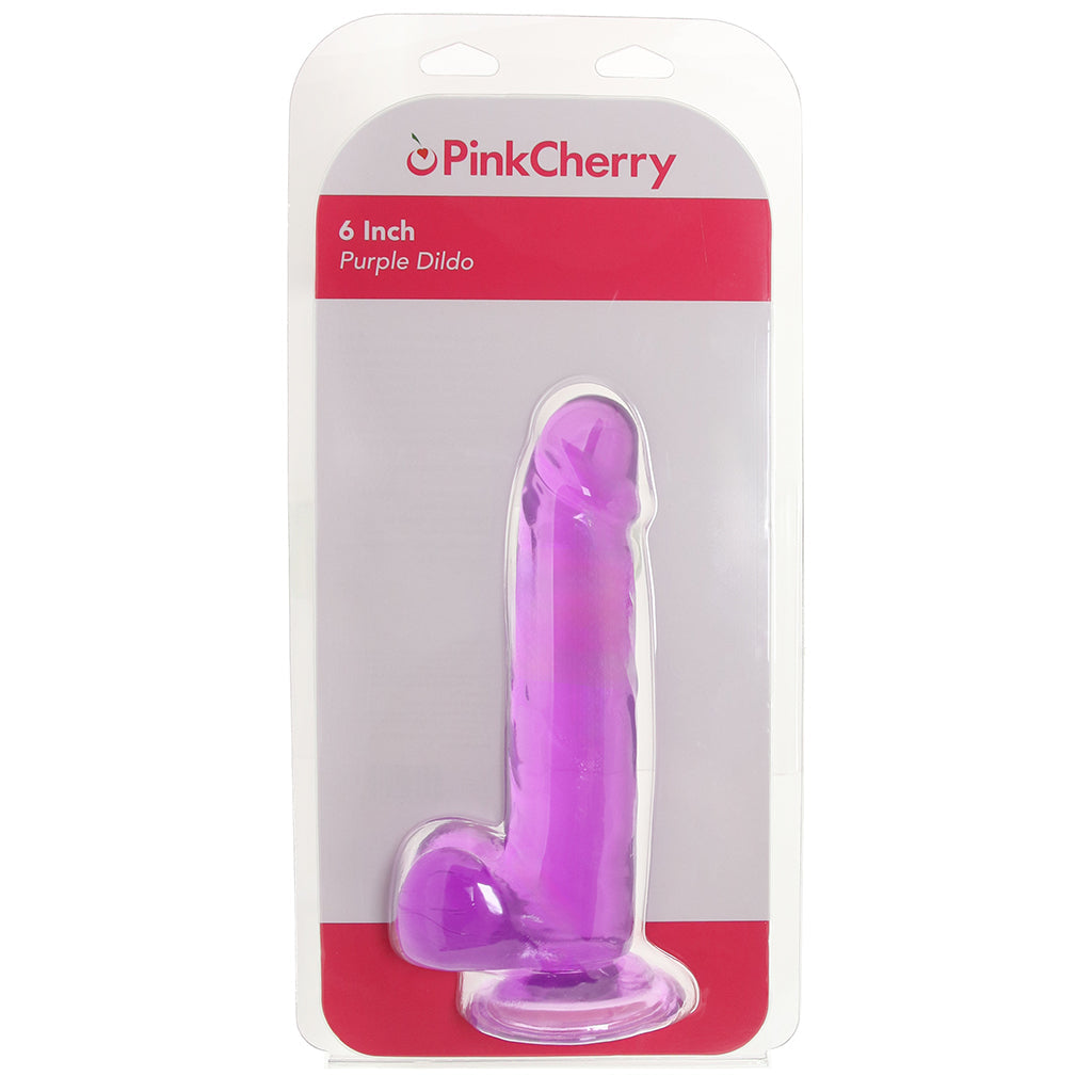 PinkCherry 6 Inch Purple Dildo Dildo Sex Toys > Realistic Dildos