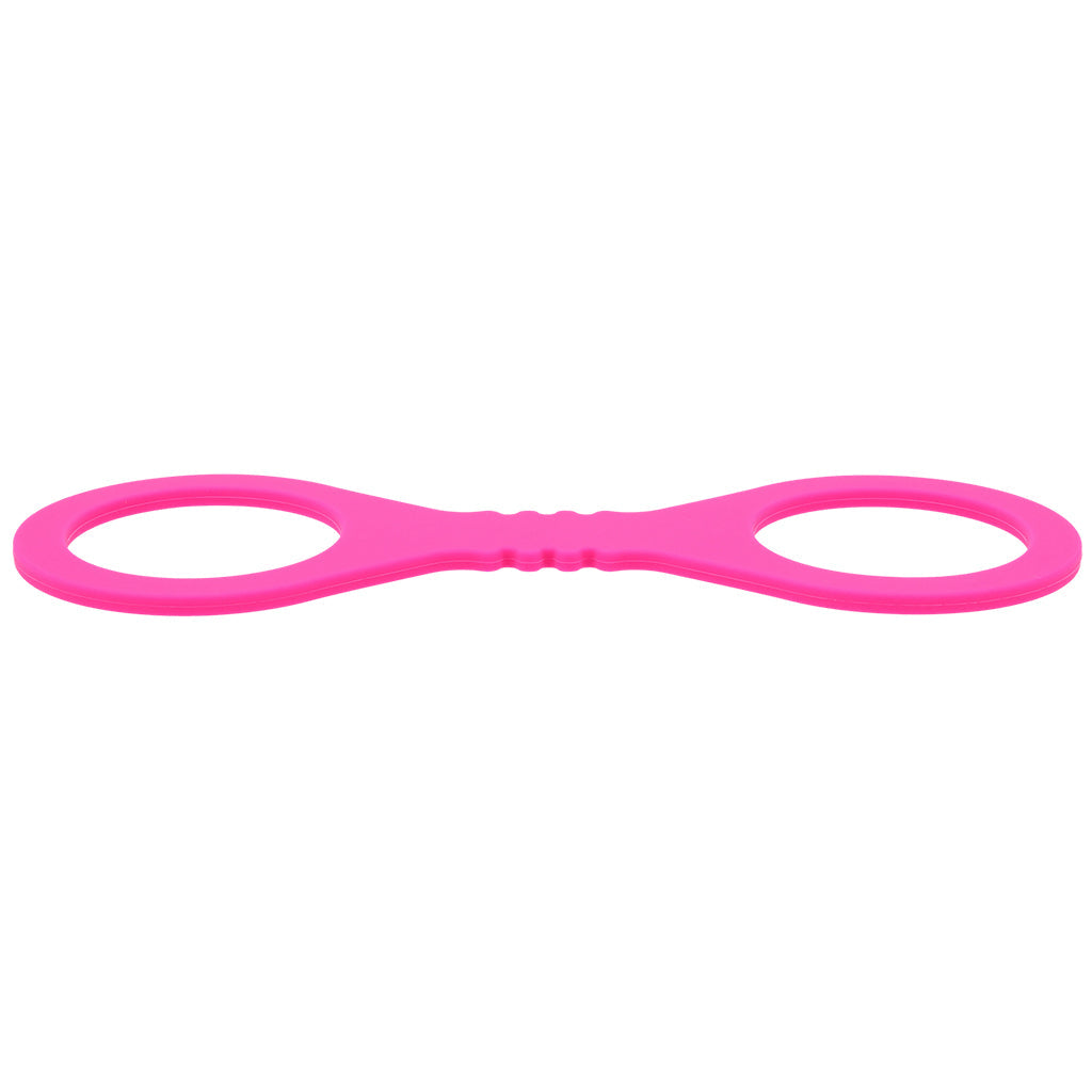 Sex & Mischief Hot Pink Silicone Cuffs in Small Bondage and Fetish > Wrist and Ankle Cuffs
