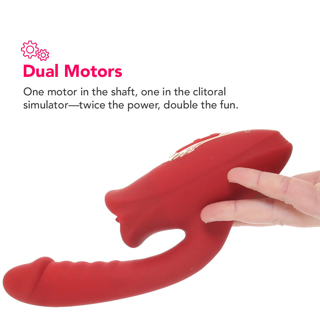 Lickgasm Deep Kiss Licking Rabbit Vibe Vibrators > Rabbit Vibrators