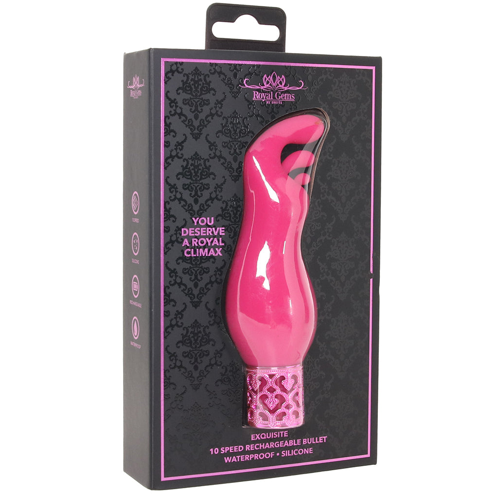 Royal Gems Exquisite Bullet Vibe in Pink Vibrators > Bullet and Egg Vibrators