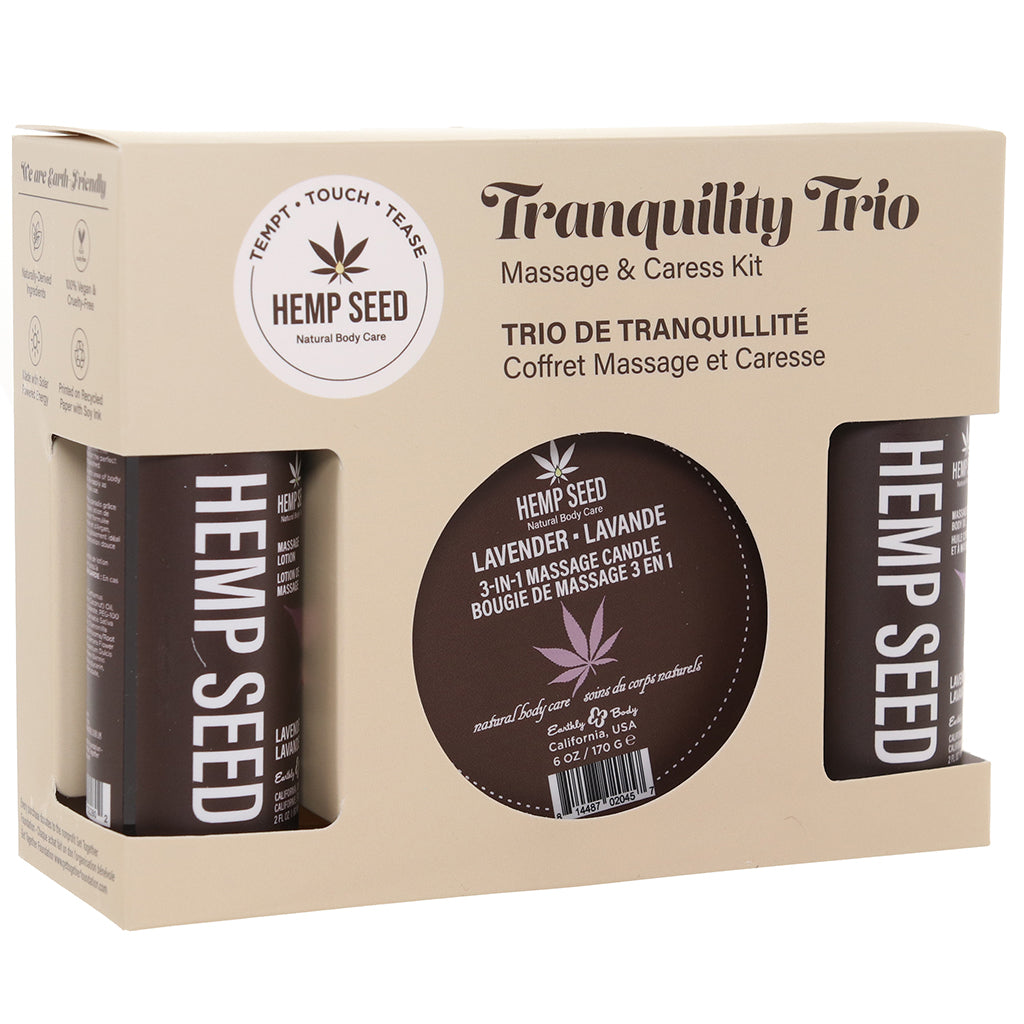 Hemp Seed Tranquility Trio Massage Kit in Lavender Sensual Love > Massage