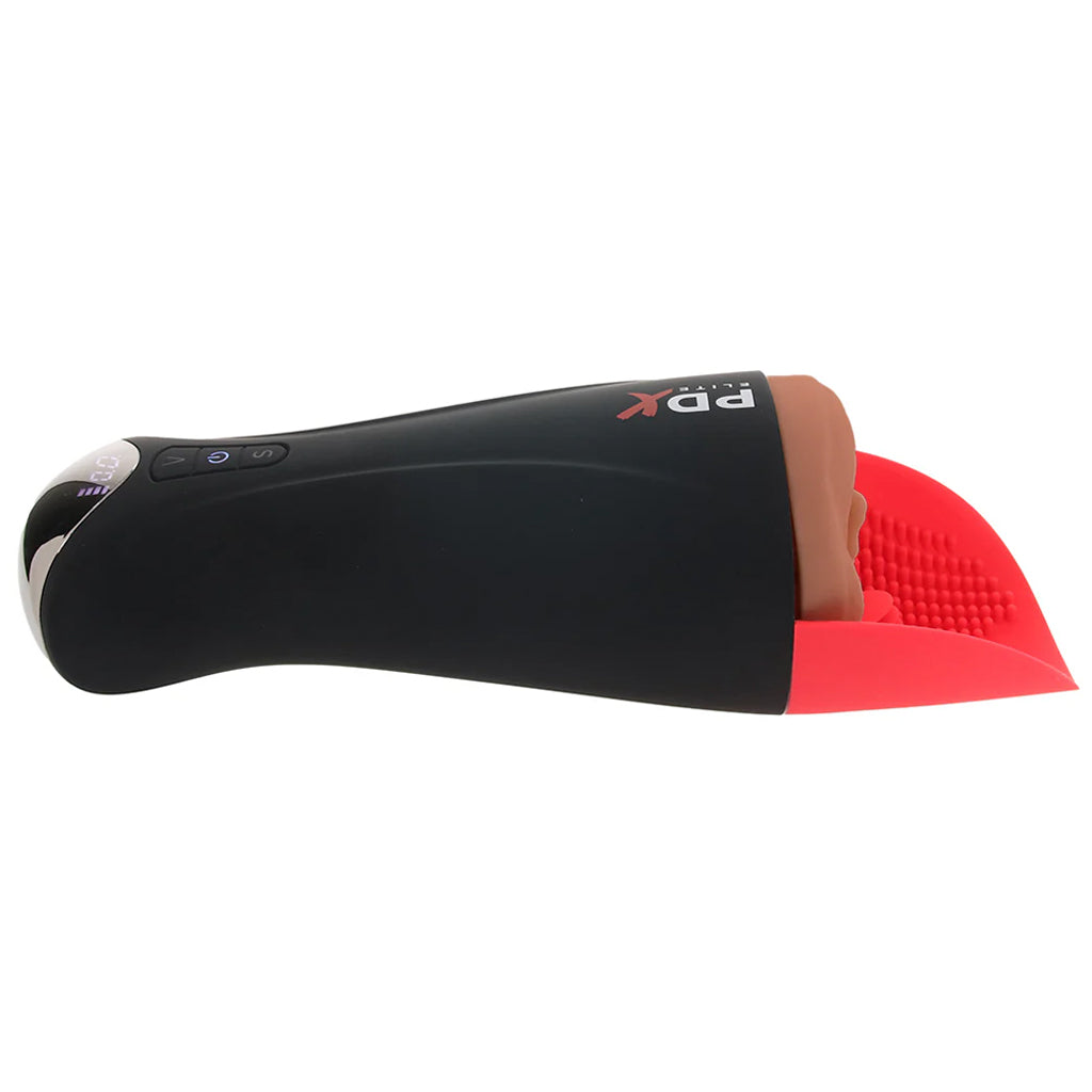 PDX Elite Fap-O-Matic Pro XL Suction Stroker in Brown Male Masturbators > Auto Strokers
