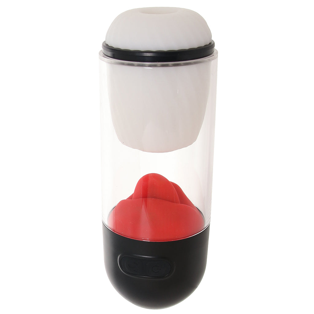 Delite Realistic Masturbator with Tongue Action Male Masturbators > Self-Contained Strokers