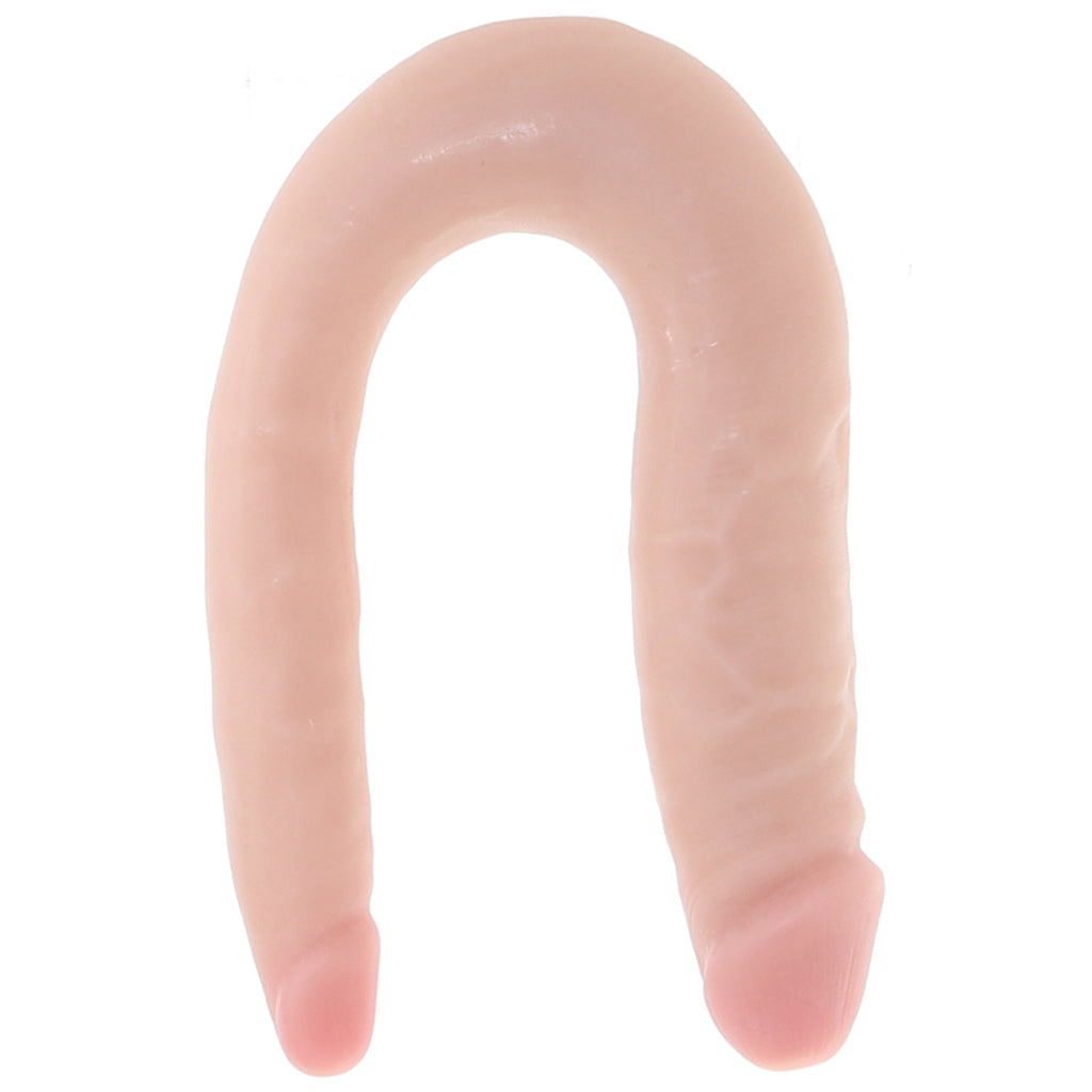 Dr. Skin Mini 12 Inch Double Dildo in Vanilla Dildo Sex Toys > Double Ended Dildos