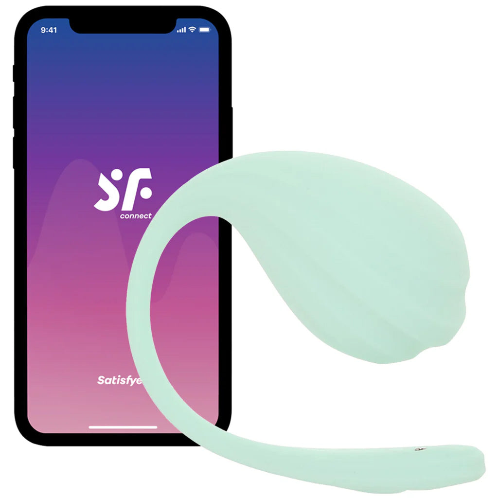 Satisfyer Smooth Petal Wearable Vibe in Mint Vibrators > Bullet and Egg Vibrators