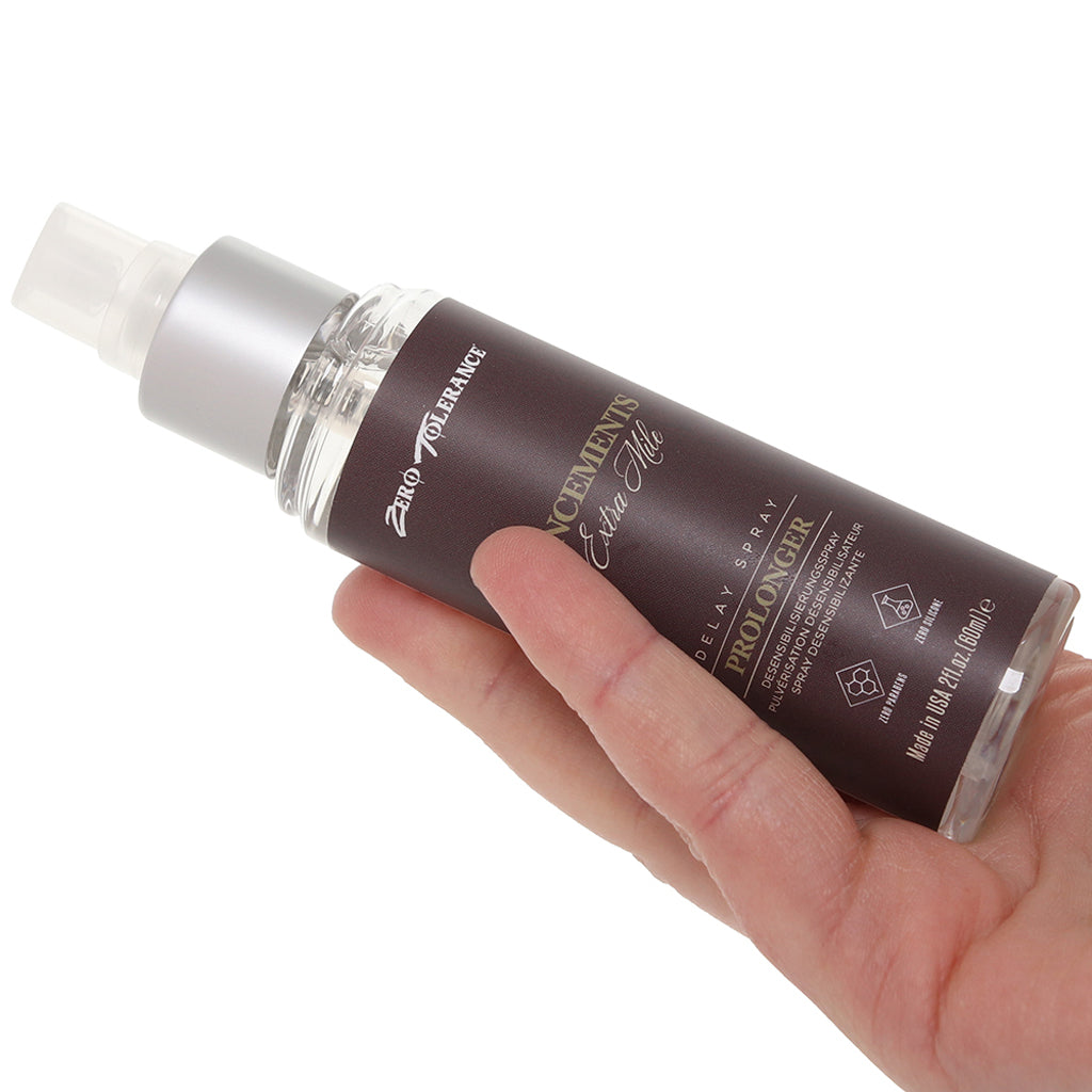 Zero Tolerance The Extra Mile Delay Spray in 2 fl.oz/60ml Lubes and Lotions > Sexual Stimulants
