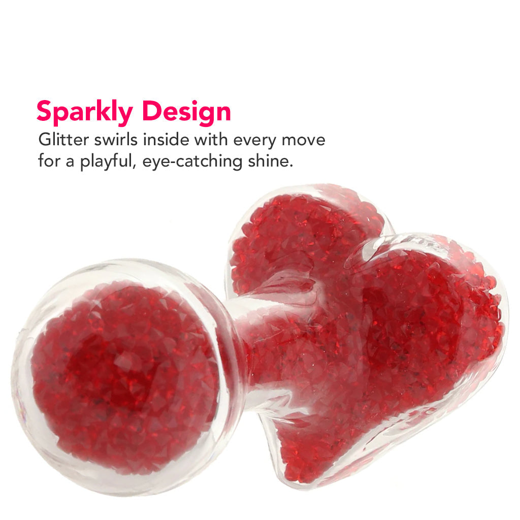 Oh My Gem Lustre Glass Butt Plug in Red Anal Sex Toys > Butt Plugs