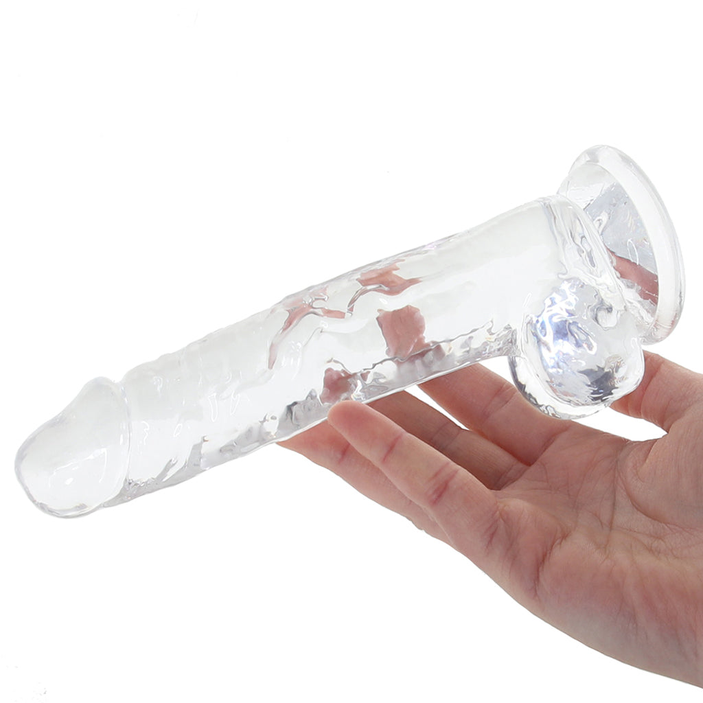 Naturally Yours 7 Inch Crystalline Dildo in Clear Dildo Sex Toys > Realistic Dildos