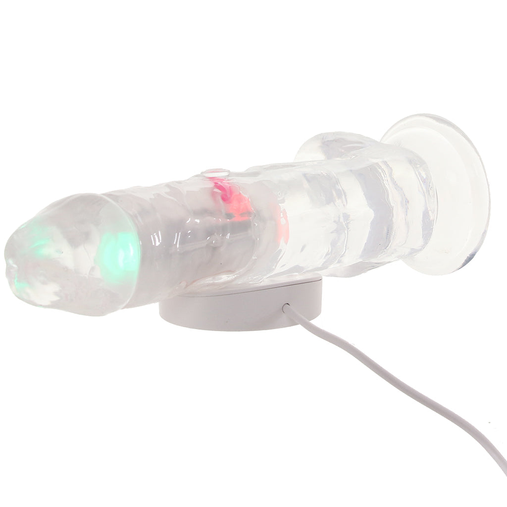 RealRock 7 Inch Light Up Vibrating Ballsy Dildo Vibrators > Realistic Vibrator Dildos