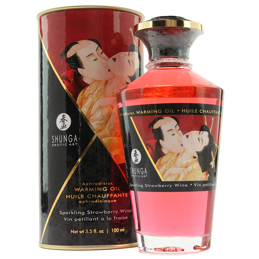 Aphrodisiac Warming Oil 3.5oz/100ml in Sparkling Strawberry Sensual Love > Massage