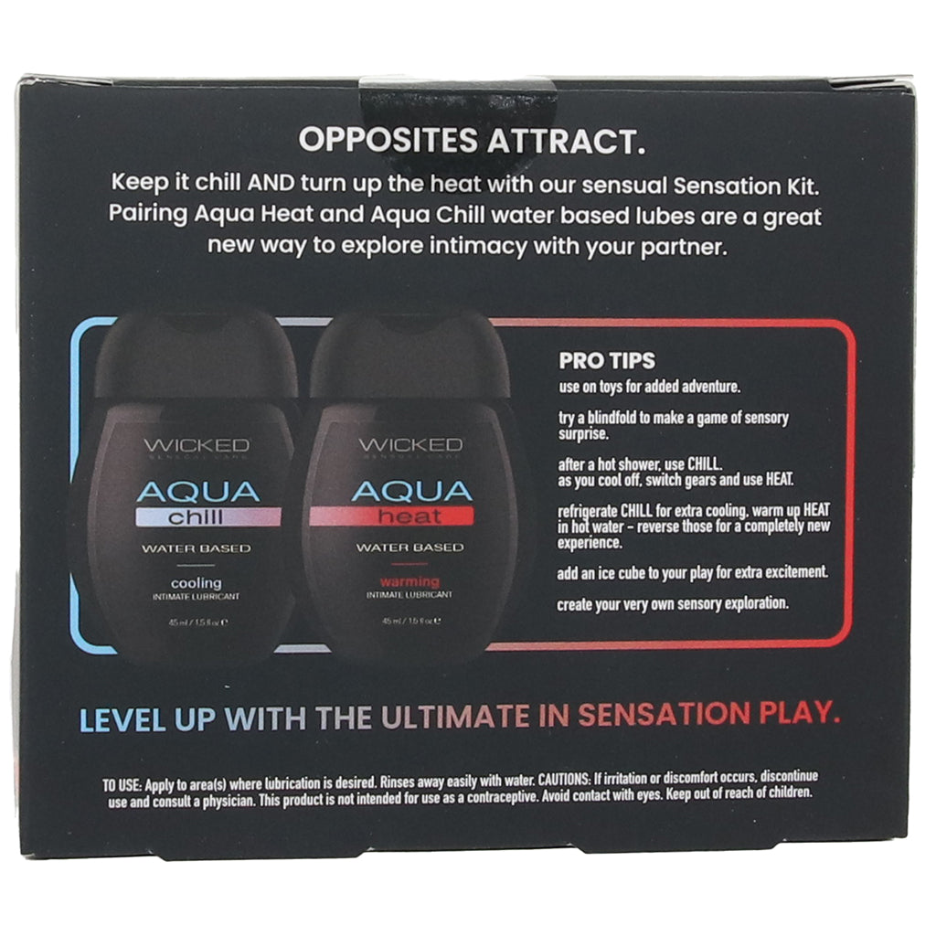 Chill + Heat Sensation Lube Kit Lubes and Lotions > Water Based Sex Lubes