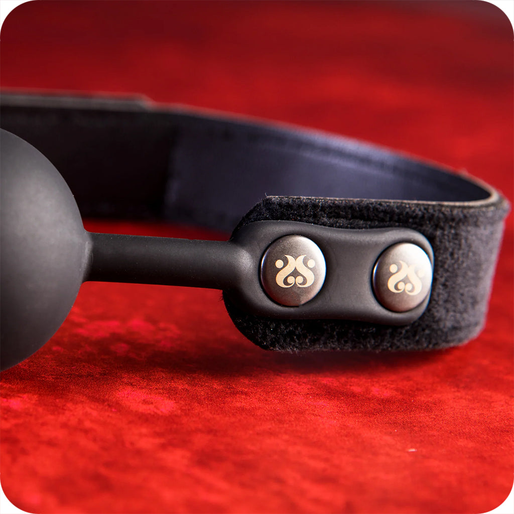Sei Mio Strictly Come Quietly Soft Strap Silicone Ball Gag Bondage and Fetish > Ball Gags & Mouth Restraints