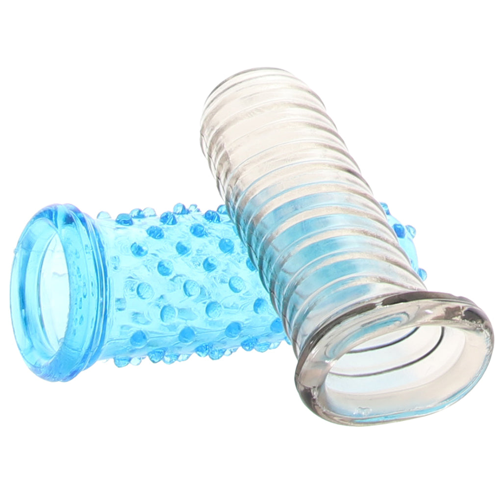 Blue Line 2-Pack Anal Finger Sleeves Anal Sex Toys > Anal Starter Toys