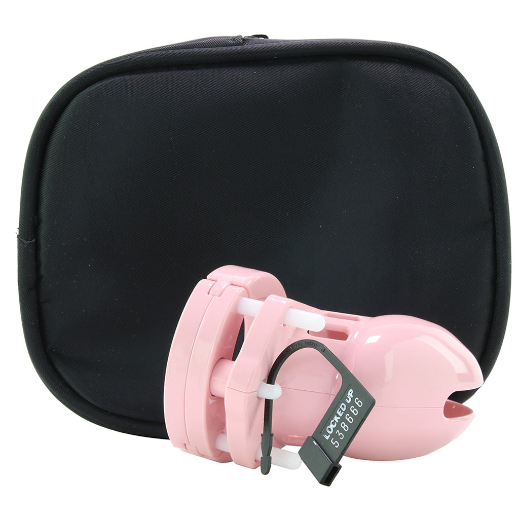 2.5 Inch Locking Male Chastity Device in Pink Bondage and Fetish > Cock and Ball Devices