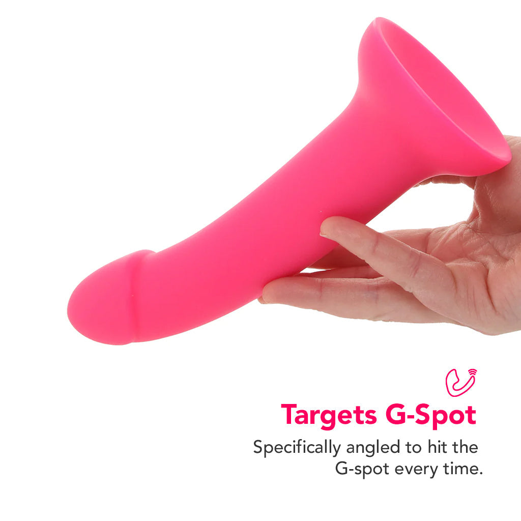 PinkCherry Premium 8 Inch Pink Silicone Dildo Dildo Sex Toys > G-Spot Dildos
