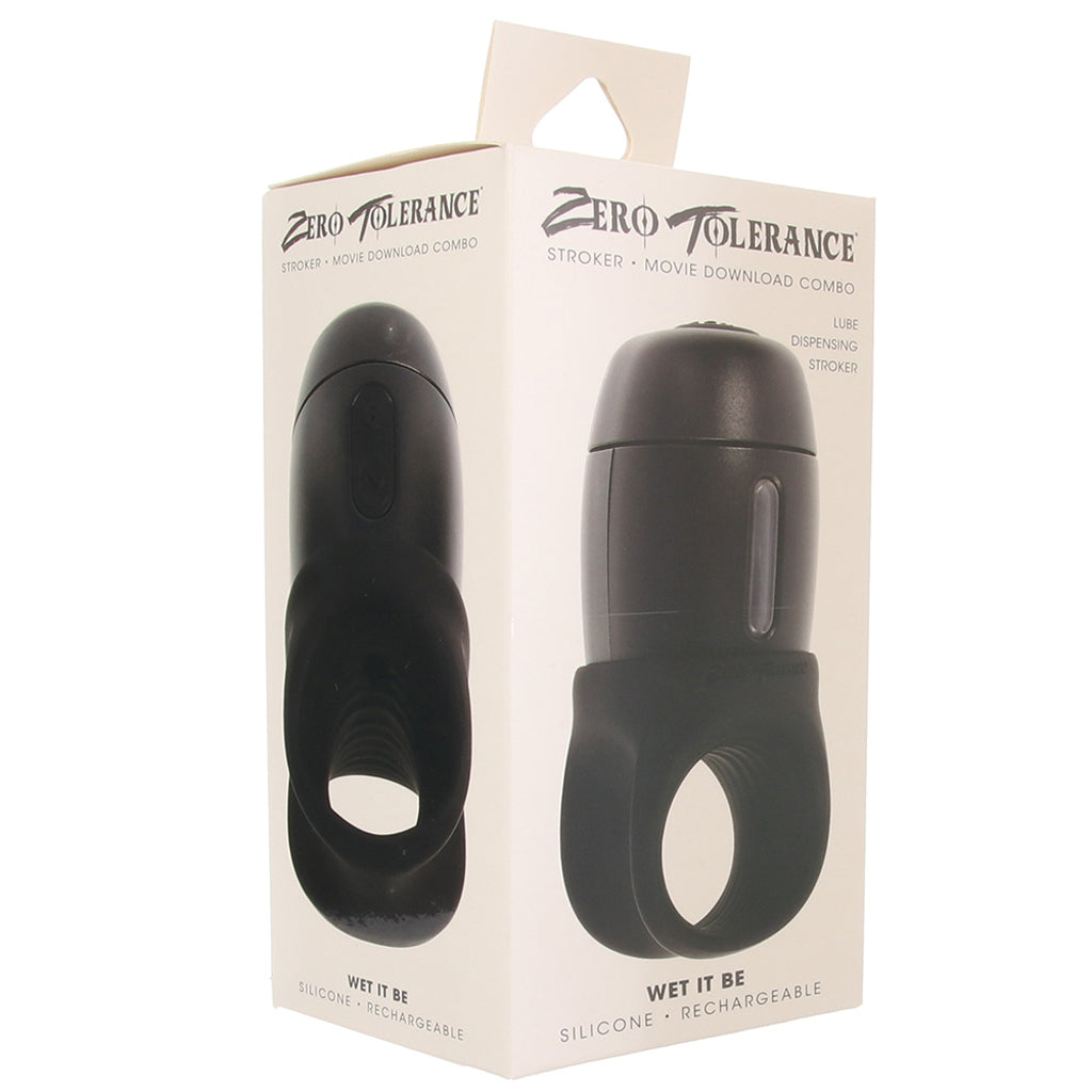 Zero Tolerance Wet It Be Lube Dispensing Stroker Male Masturbators > Vibrating