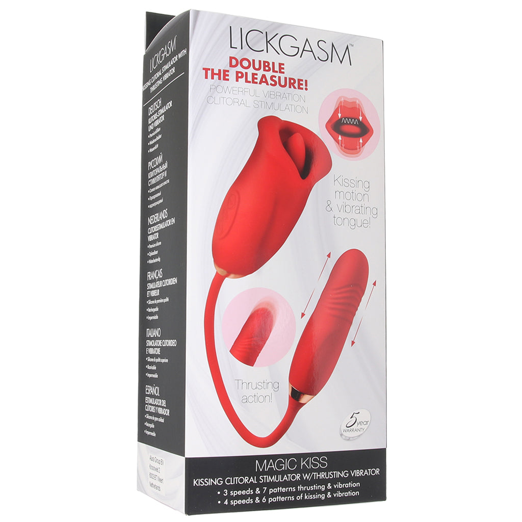 Lickgasm Magic Kiss Licking and Thrusting Vibe Vibrators > Clitoral Stimulators