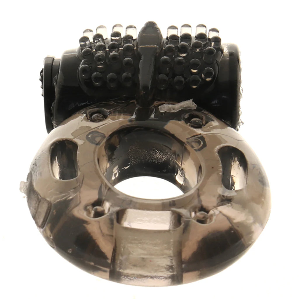 PinkCherry Vibrating Cock Ring in Smoke Cock Rings