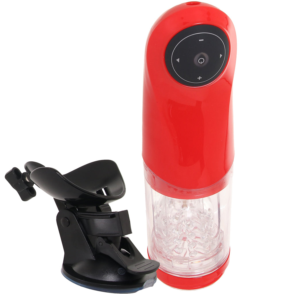 Extreme Mega-Bator Mouth in Red/Clear Male Masturbators > Mouth Masturbators & Strokers
