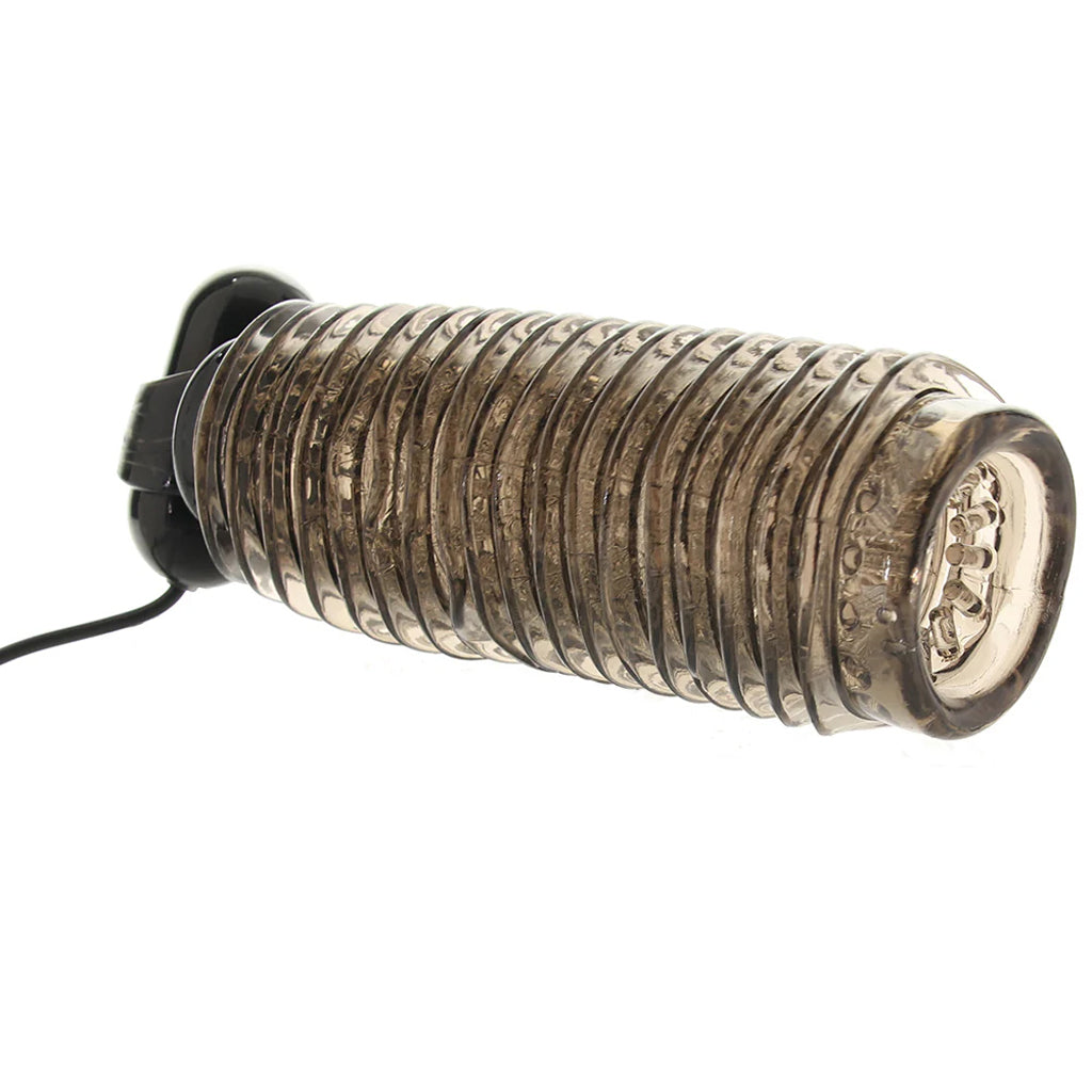 Colt 10 Function Textured Vibrating Stroker in Smoke Male Masturbators > Vibrating
