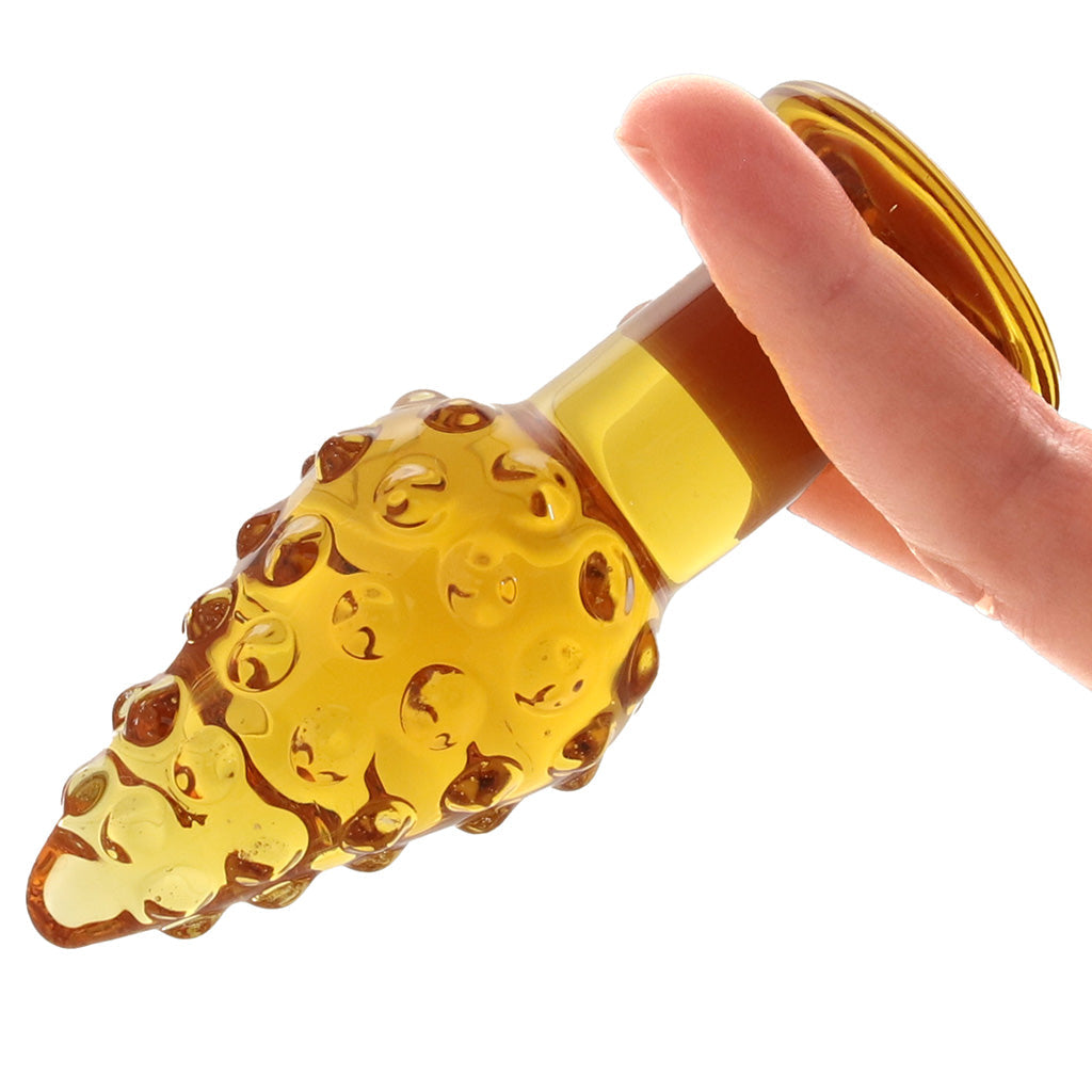 gläs Cornstar 4 Inch Glass Butt Plug Anal Sex Toys > Butt Plugs