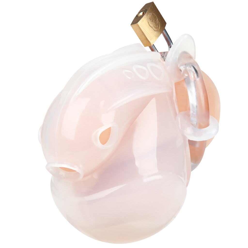 Blueline Full Restraint Silicone Chastity Device in Frosted Bondage and Fetish > Cock and Ball Devices