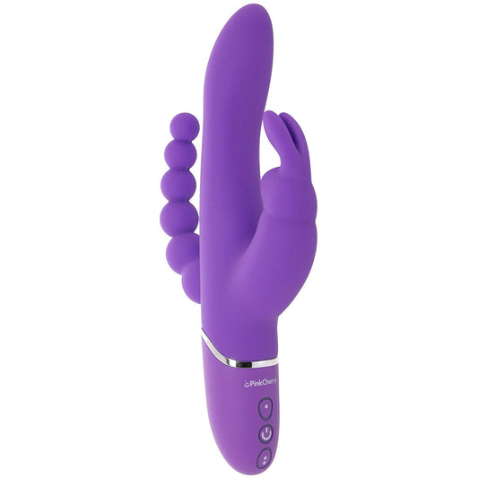 PinkCherry Triple Rabbit Vibe in Purple