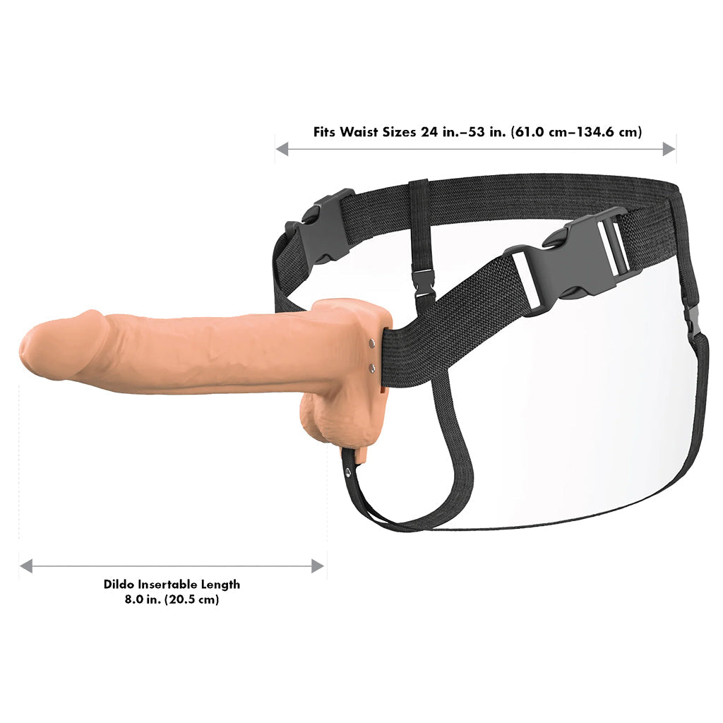Fantasy X-tensions 8 Inch Hollow Strap-On Vibe in Light Male Enhancement > Extenders and Sleeves