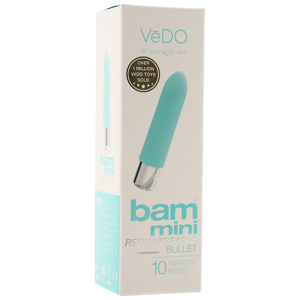 Bam Mini Rechargeable Bullet Vibe in Tease Me Turquoise Vibrators > Bullet and Egg Vibrators