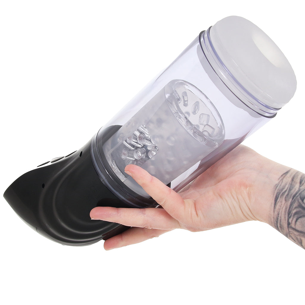 Pumped StrokeMate Auto Stroker in Black Male Masturbators > Auto Strokers