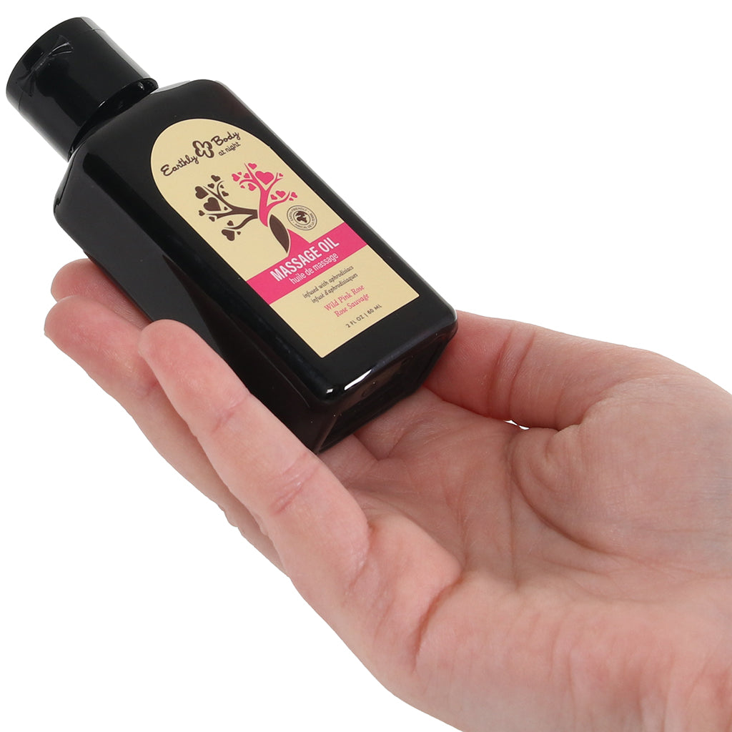 At Night Massage Oil 2oz/60ml in Wild Pink Rose Lubes and Lotions > Erotic Massage Oils