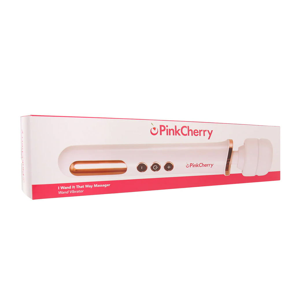 PinkCherry I Wand It That Way Massage Wand Vibrators > Wands