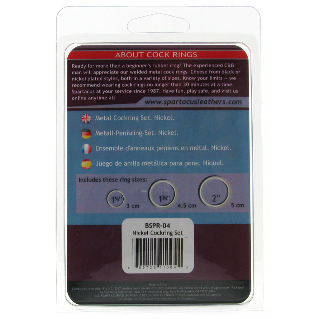 Metal Cock Ring Set Cock Rings