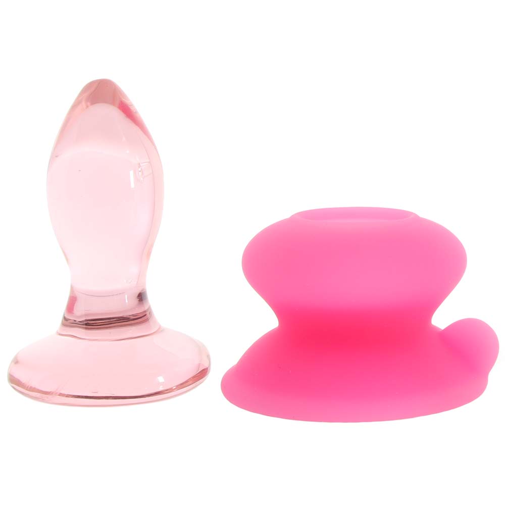 Icicles No. 90 Glass Plug in Pink Anal Sex Toys > Butt Plugs
