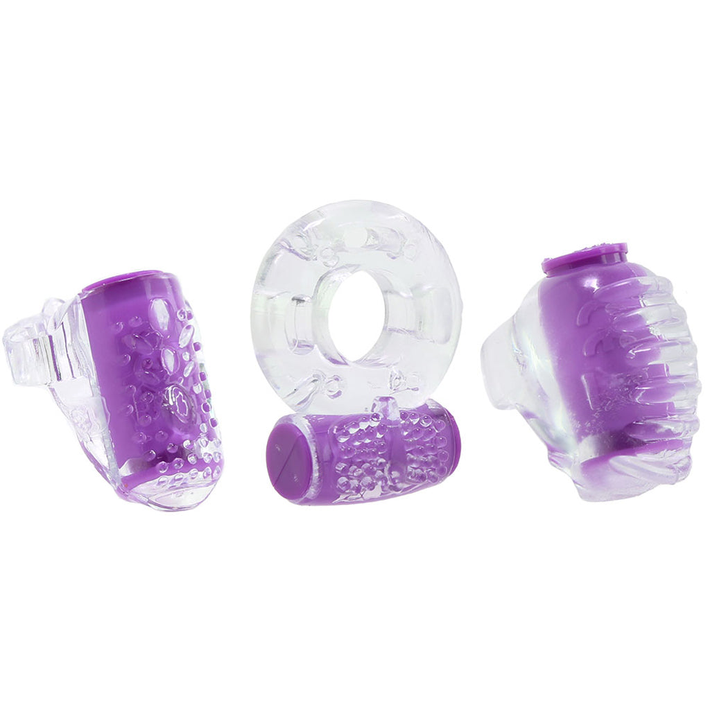 Ring True Pleasure Set in Purple Cock Rings