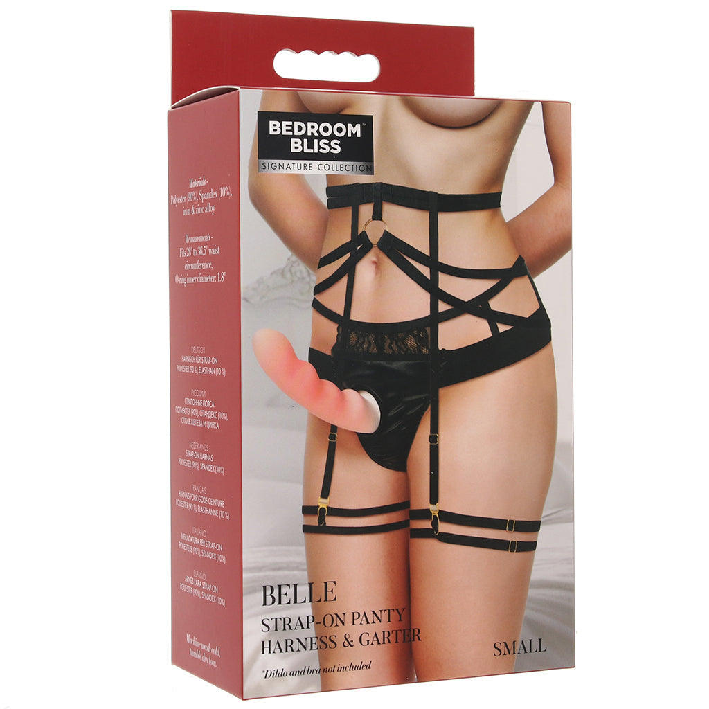 Bedroom Bliss Belle Panty Harness & Garter in Small Dildo Sex Toys > Strap-On and Harnesses